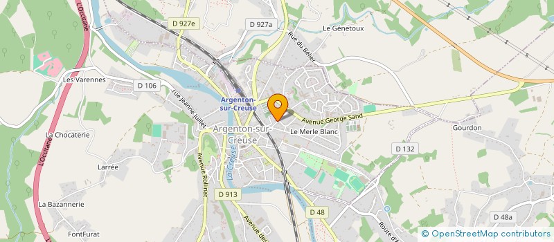 localisation de l'entreprise SARL L'OREE DU PARC à ARGENTON-SUR-CREUSE