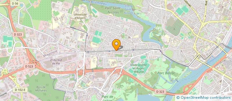 localisation de l'entreprise SARL L'ORIFLAMME à ANGERS