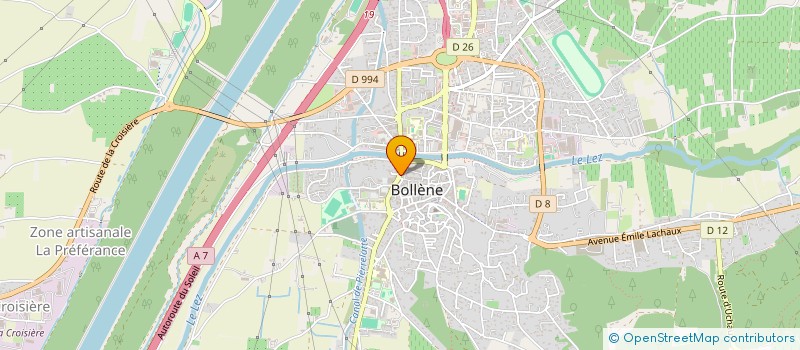 localisation de l'entreprise SARL L'UNIVERS à BOLLENE