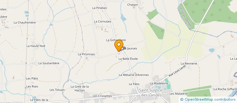 localisation de l'entreprise SARL LA BELLE ETOILE DE SAINT SULPICE DES LANDES  SAINT-SULPICE-DES-LANDES