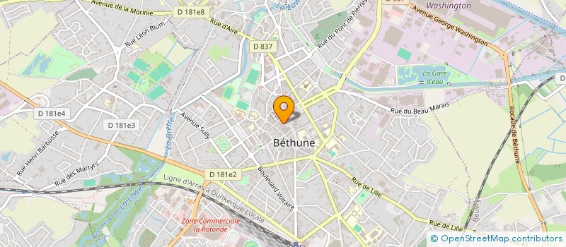 localisation de l'entreprise SARL LA BELLE FORIERE à BETHUNE
