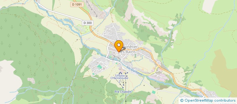 localisation de l'entreprise SARL LA BERGERIE  LE MONETIER-LES-BAINS