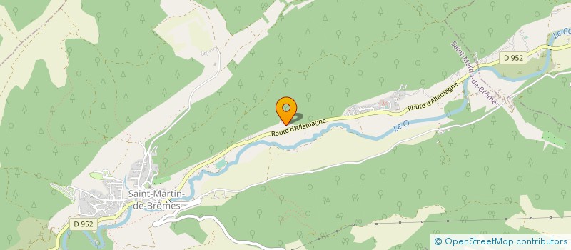 localisation de l'entreprise SARL LA BERGERIE à GREOUX-LES-BAINS