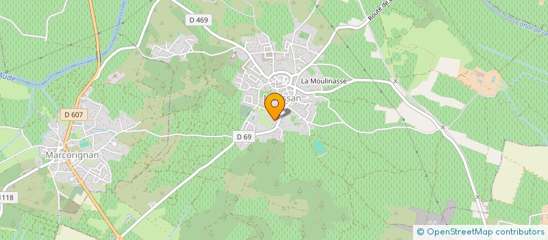 localisation de l'entreprise SARL LA BIZOISE D'ALIMENTATION  BIZE-MINERVOIS