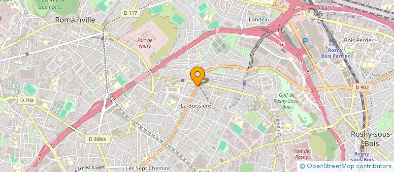 localisation de l'entreprise SARL LA BOISSIERE à MONTREUIL