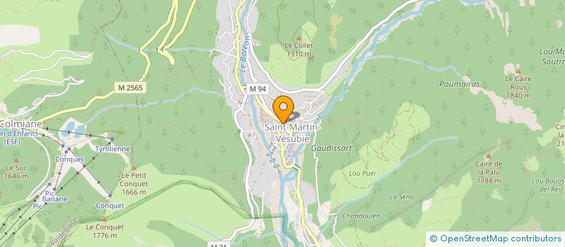 localisation de l'entreprise SARL LA BONNE AUBERGE  SAINT-MARTIN-VESUBIE