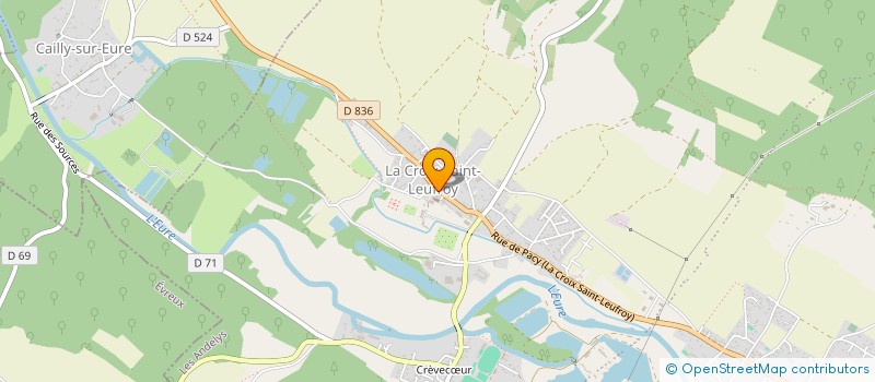 localisation de l'entreprise SARL LA BONNE EPOQUE  CLEF VALLEE D'EURE