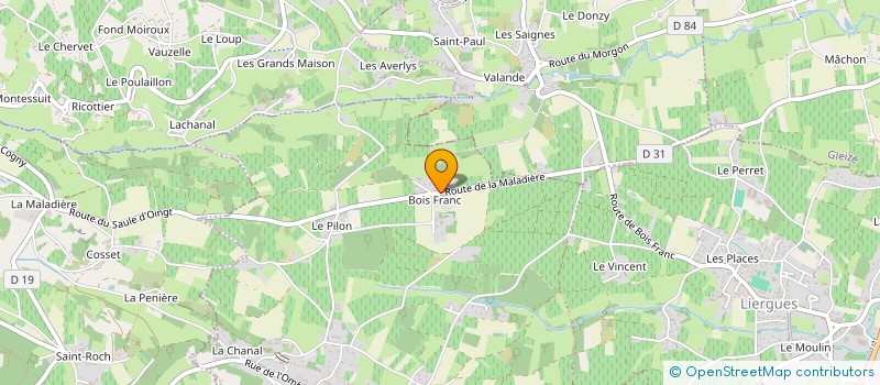 localisation de l'entreprise SARL LA BONNE PIZZA à PORTE-DES-PIERRES-DOREES