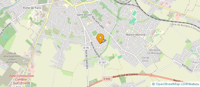 localisation de l'entreprise SARL LA BOTTINE à CAMBRAI