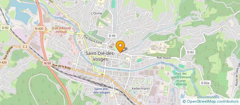 localisation de l'entreprise SARL LA BOUL ' ANGE à SAINT-DIE-DES-VOSGES
