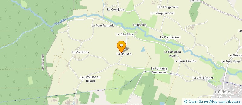 localisation de l'entreprise SARL LA BOULAIE  TREMOREL