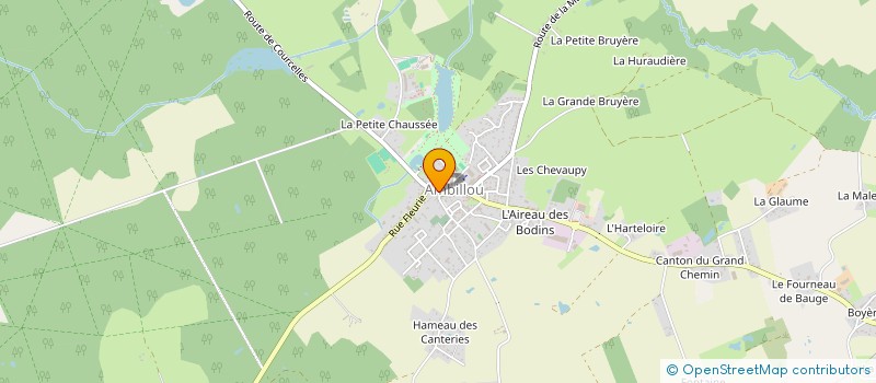 localisation de l'entreprise SARL LA BOULANGERIE D'AMBILLOU  AMBILLOU