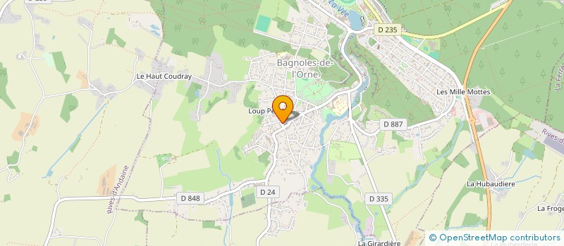 localisation de l'entreprise SARL LA BOULANGERIE DE TESSE à BAGNOLES-DE-L'ORNE-NORMANDIE