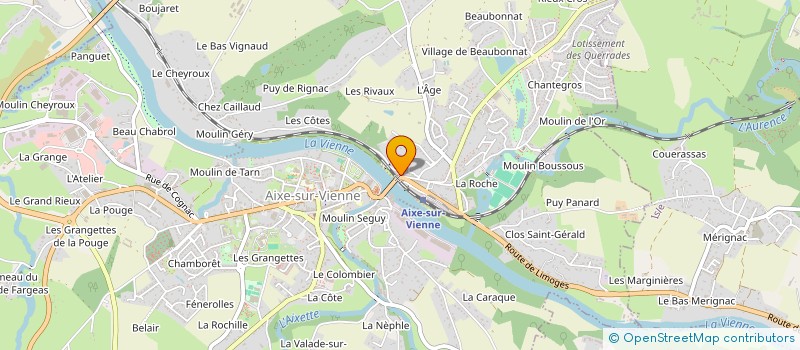 localisation de l'entreprise SARL LA BOUTIK DE SOPHIE  AIXE-SUR-VIENNE