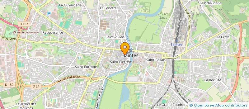 localisation de l'entreprise SARL LA BOUTIQUE  SAINTES