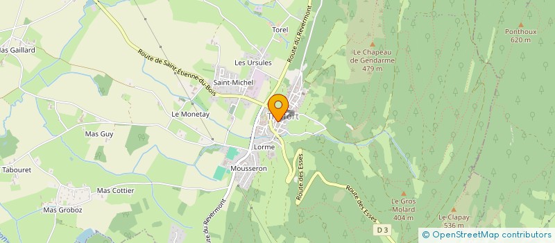 localisation de l'entreprise SARL LA BOUTIQUE A FROMAGES à VAL-REVERMONT
