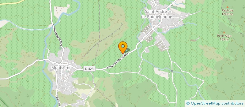 localisation de l'entreprise SARL LA BOUYSSE  SAINT-ANDRE-DE-ROQUELONGUE