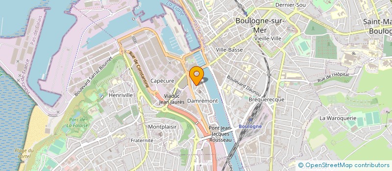 localisation de l'entreprise SARL LA BRASERADE  BOULOGNE-SUR-MER