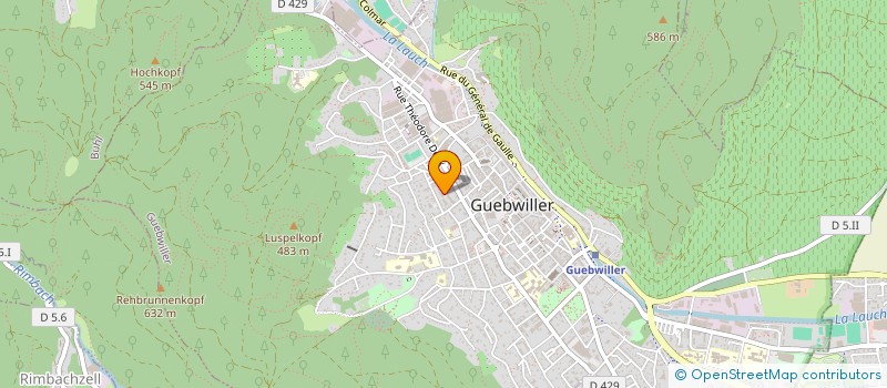 localisation de l'entreprise SARL LA BRIQUE  GUEBWILLER