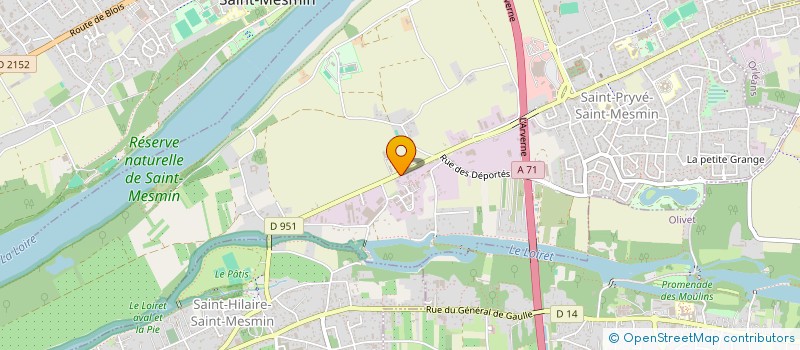 localisation de l'entreprise SARL LA BUREAUTHEQUE à SAINT-PRYVE-SAINT-MESMIN