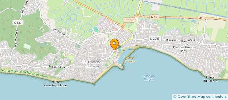 localisation de l'entreprise SARL LA CABANE DES PECHEURS  LA TRANCHE-SUR-MER