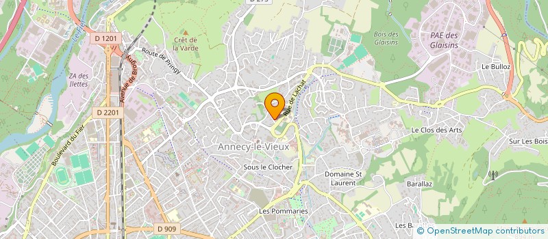 localisation de l'entreprise SARL LA CAJOLERIE à ANNECY
