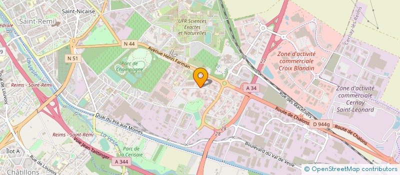 localisation de l'entreprise SARL LA CAMDA à REIMS