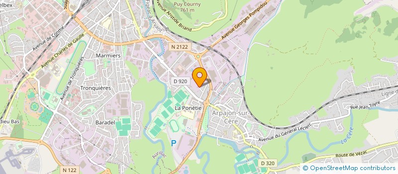 localisation de l'entreprise SARL LA CANTALIENNE DE RESEAUX à AURILLAC