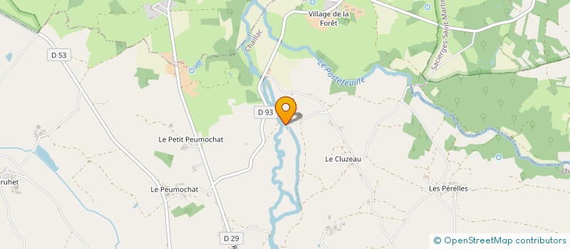 localisation de l'entreprise SARL LA CASCADE à CHAILLAC