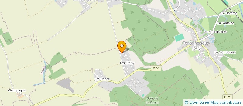 localisation de l'entreprise SARL LA CAVALE  FONTAINE-SOUS-JOUY