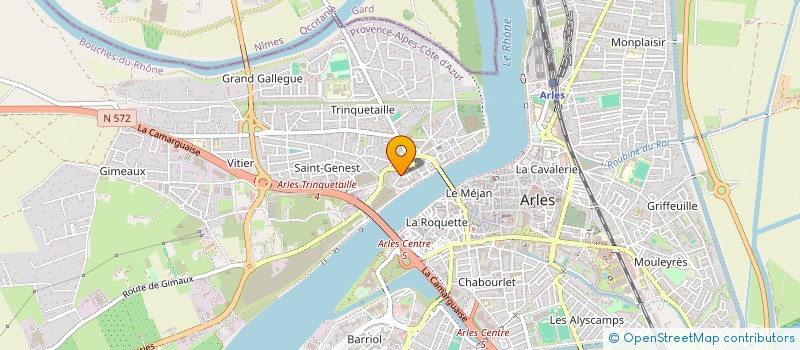 localisation de l'entreprise SARL LA CAVE DE TRINQUETAILLE à ARLES