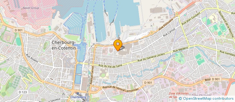 localisation de l'entreprise SARL LA CENDREE  CHERBOURG-EN-COTENTIN