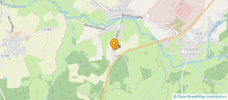 localisation de l'entreprise SARL LA CHAPELLE  LA CHAPELLE-LES-LUXEUIL