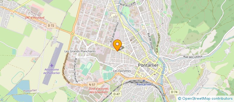 localisation de l'entreprise SARL LA CHARMILLE à PONTARLIER