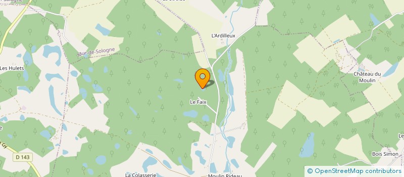 localisation de l'entreprise SARL LA CHASSE DE FAIX à GY-EN-SOLOGNE