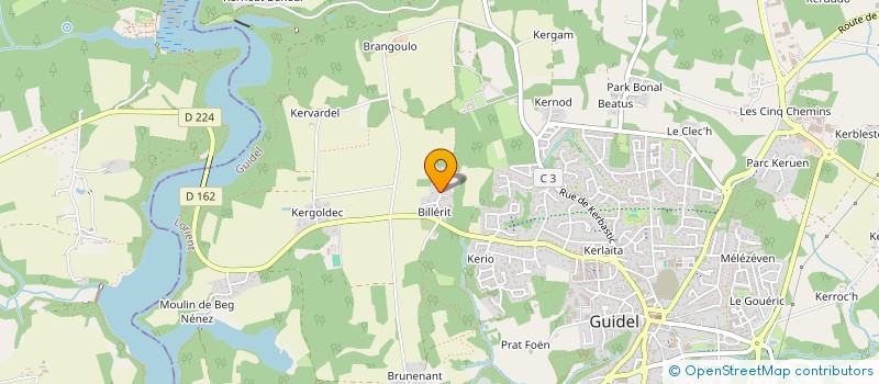 localisation de l'entreprise SARL LA CHATAIGNERAIE  GUIDEL