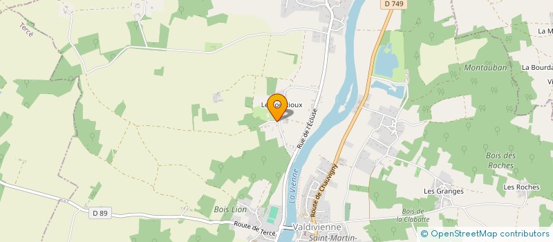 localisation de l'entreprise SARL LA CHAUMETTE  VALDIVIENNE