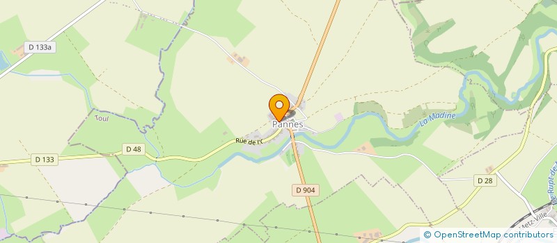 localisation de l'entreprise SARL LA CHAUMIERE  PANNES