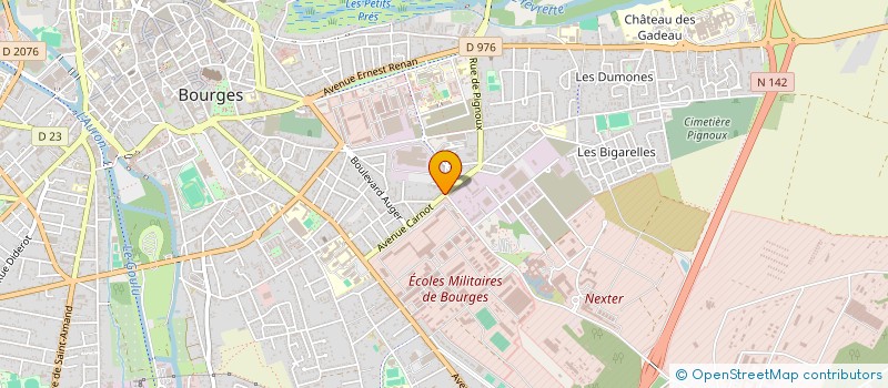 localisation de l'entreprise SARL LA CIGALE  BOURGES