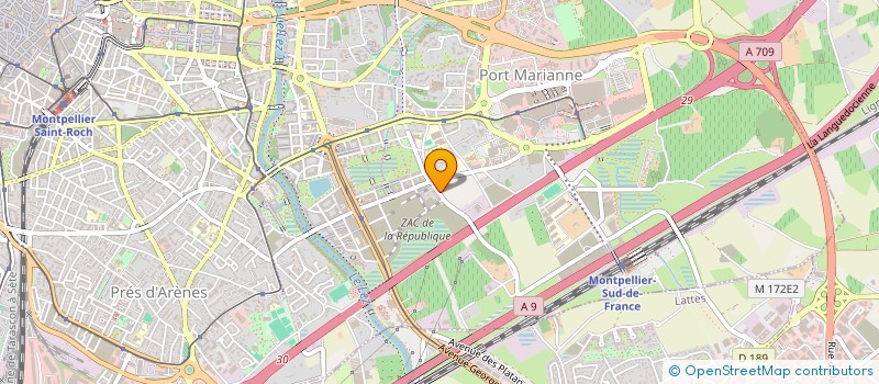 localisation de l'entreprise SARL LA CLAPASIENNE DE TRAVAUX PUBLICS à MONTPELLIER