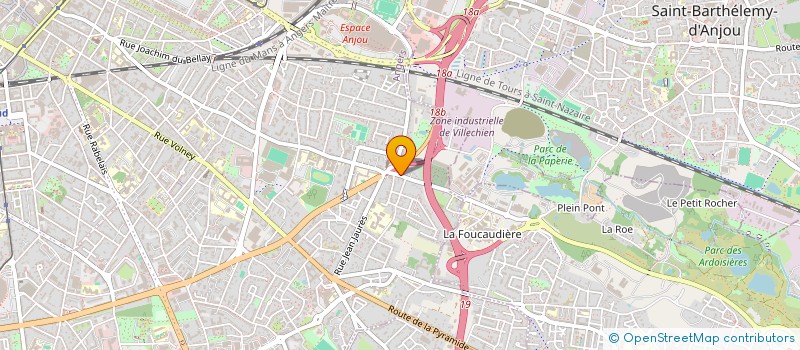 localisation de l'entreprise SARL LA CLE ANGLAISE à ANGERS