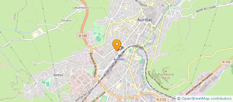 localisation de l'entreprise SARL LA CLE DES CHAMPS à AURILLAC
