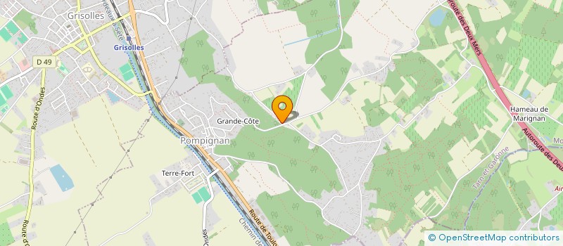 localisation de l'entreprise SARL LA COB  POMPIGNAN