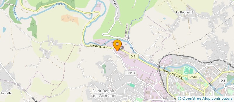 localisation de l'entreprise SARL LA COKERIE  SAINT-BENOIT-DE-CARMAUX