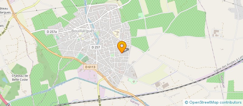 localisation de l'entreprise SARL LA COLOMBIERE  BOUILLARGUES