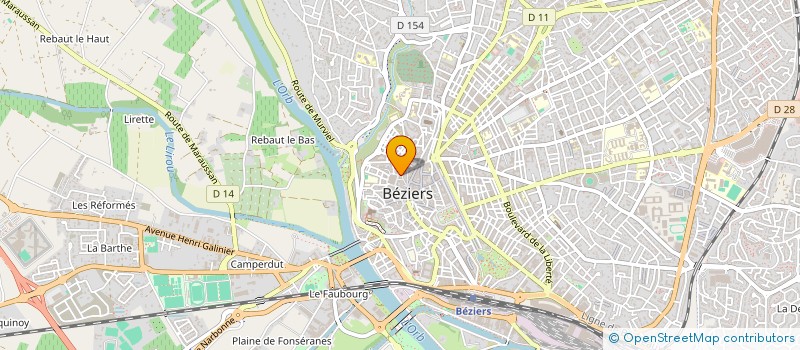 localisation de l'entreprise SARL LA CONDAMINE  BEZIERS