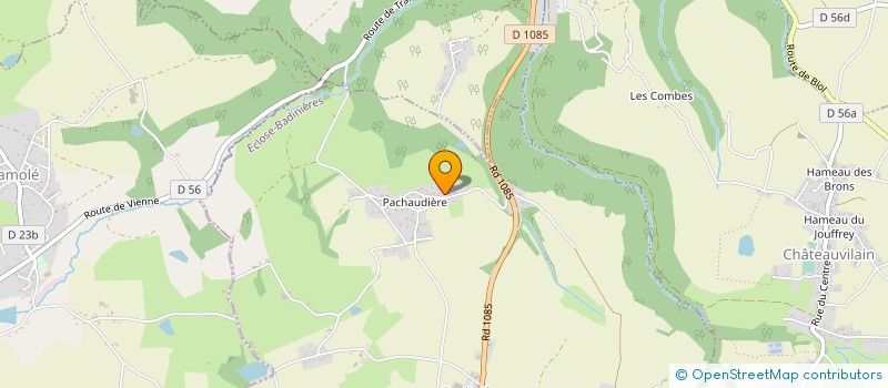 localisation de l'entreprise SARL LA CONSTRUCTION DAUPHINOISE  ECLOSE-BADINIERES