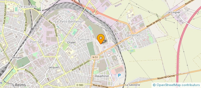 localisation de l'entreprise SARL LA CORNE D'OR à REIMS