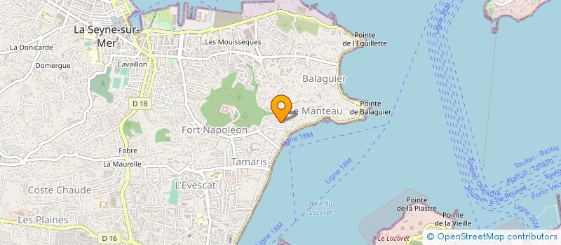 localisation de l'entreprise SARL LA CORNICHE à LA SEYNE-SUR-MER