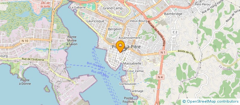 localisation de l'entreprise SARL LA COTHURNE à POINTE A PITRE